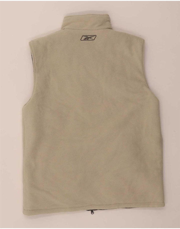 Reebok - Chaleco acolchado reversible para mujer, talla 40, color gris