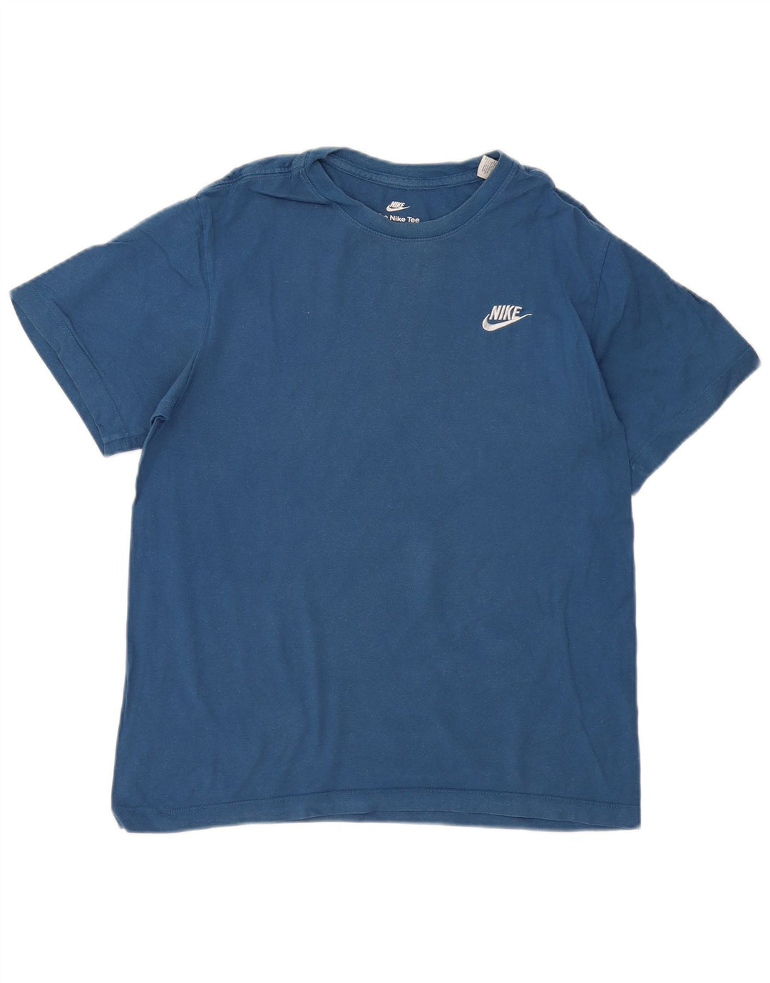 Nike The Tee Camiseta para Hombre Top Small Azul Algodón