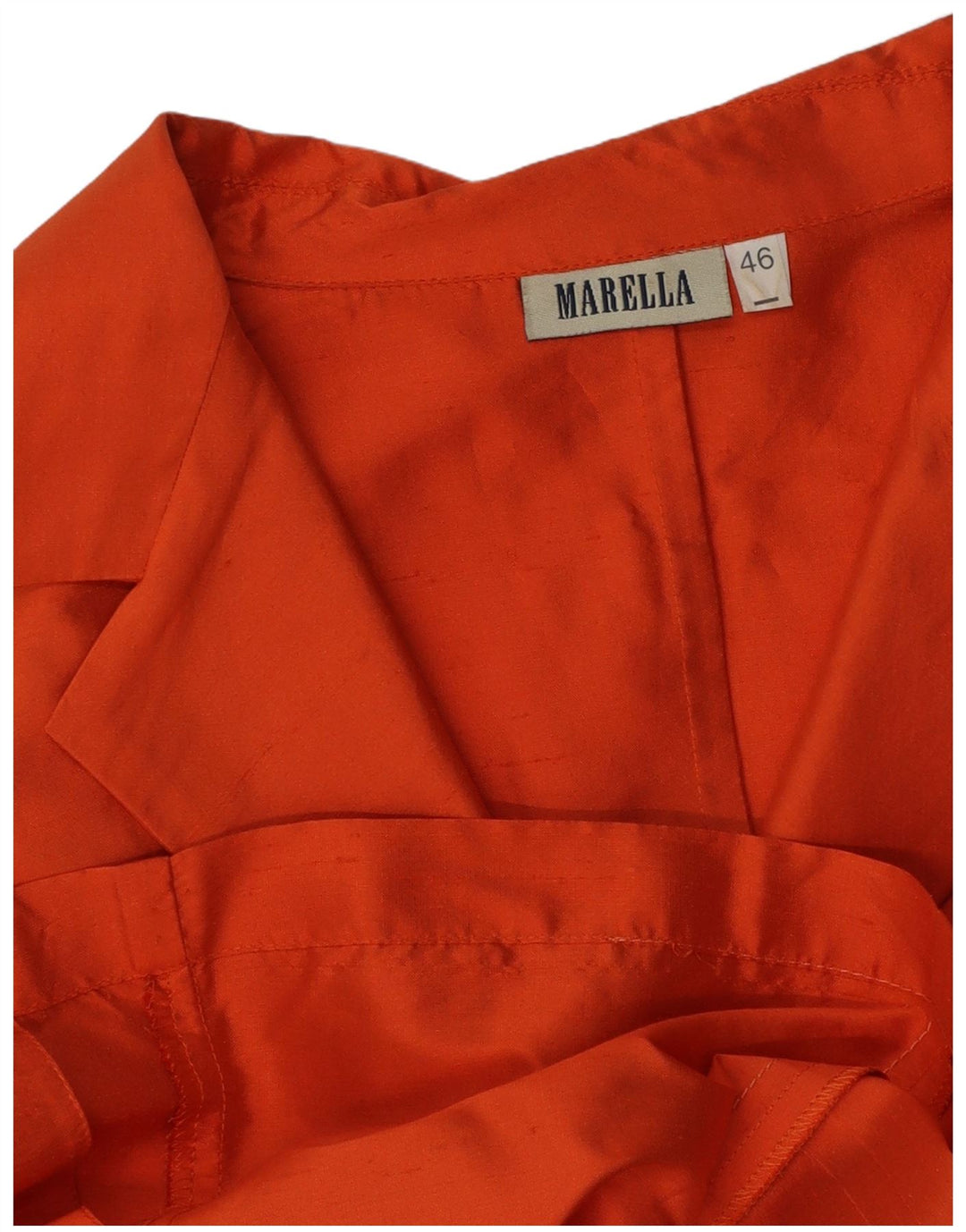 Marella Blusa de manga 3/4 para mujer IT 46 Grande Naranja