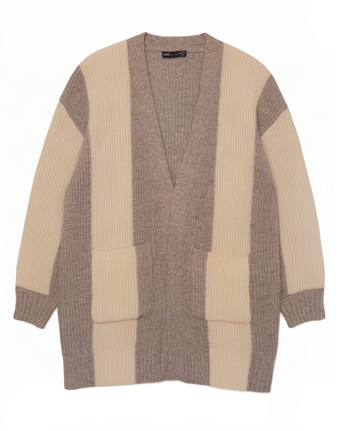 Marks & Spencer Suéter tipo cárdigan largo para mujer UK 44 Gris medio