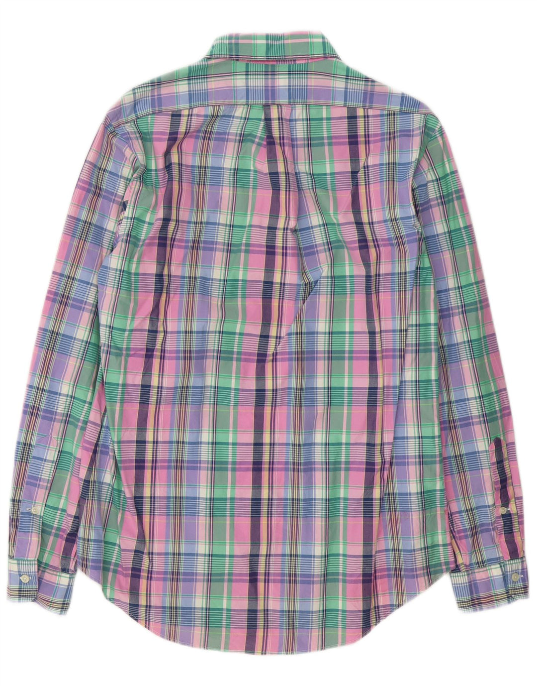 Polo Ralph Lauren Camisa de corte personalizado para hombre Algodón a cuadros multicolor mediano