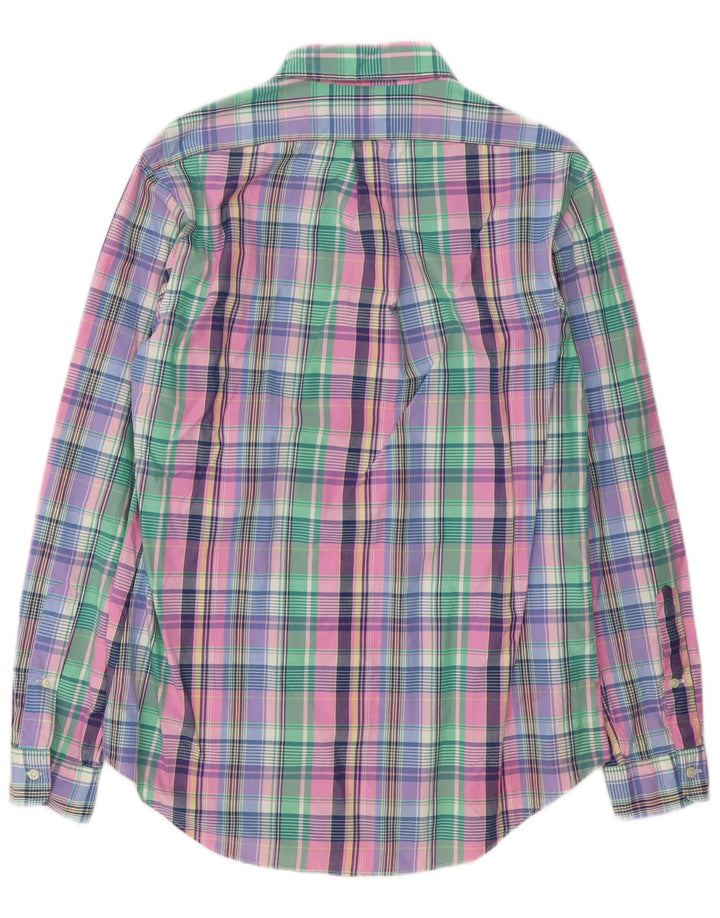 Polo Ralph Lauren Camisa de corte personalizado para hombre Algodón a cuadros multicolor mediano