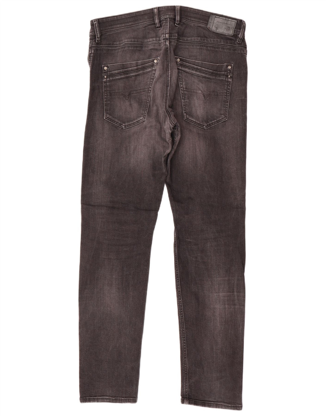 DIESEL Vaqueros Krayver Regular Carrot Slim para Hombre W34 L32 Algodón Gris