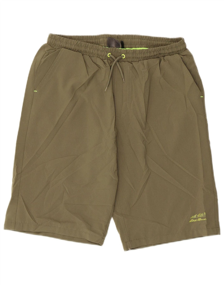 Eddie Bauer Pantalones cortos deportivos para niños 15-16 años XL Caqui Poliéster