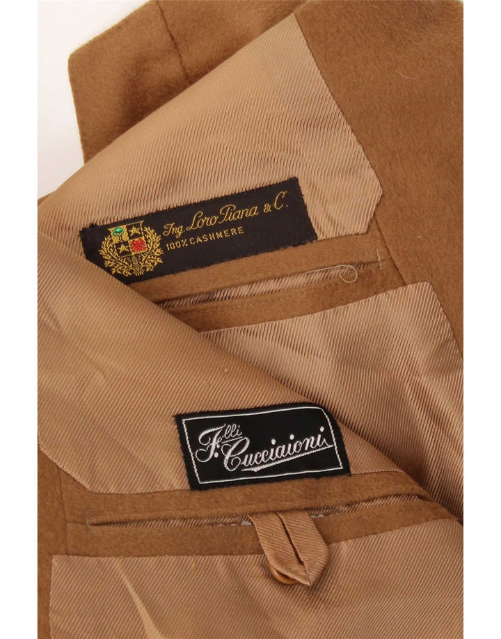 Ing Loro Piona & Co. Chaqueta tipo blazer para hombre UK 40 Large Brown Cashmere
