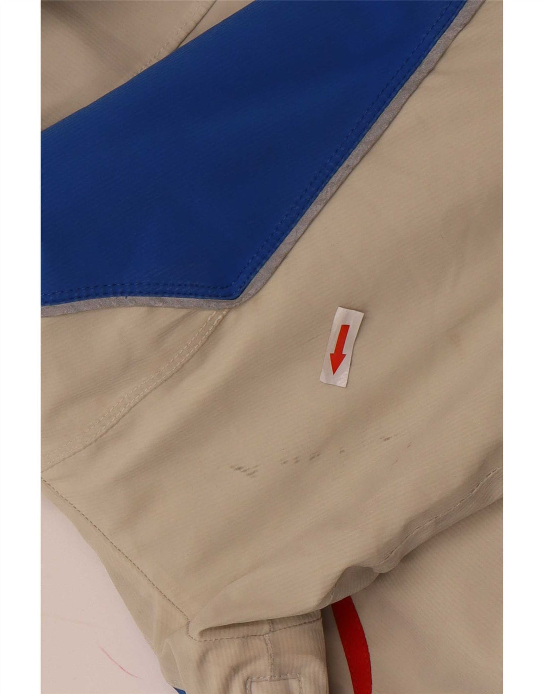 Vuarnet Chaqueta de esquí con capucha y gráfico para hombre UK 38 Medium Beige Colorblock