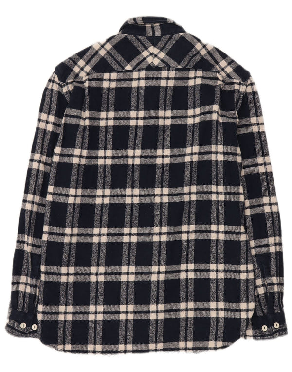 Camisa de franela holgada de hombre de French Connection a cuadros en azul marino mediano