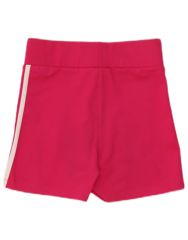 Adidas Pantalones cortos deportivos para mujer UK 8 Small Pink Poliéster Deportes