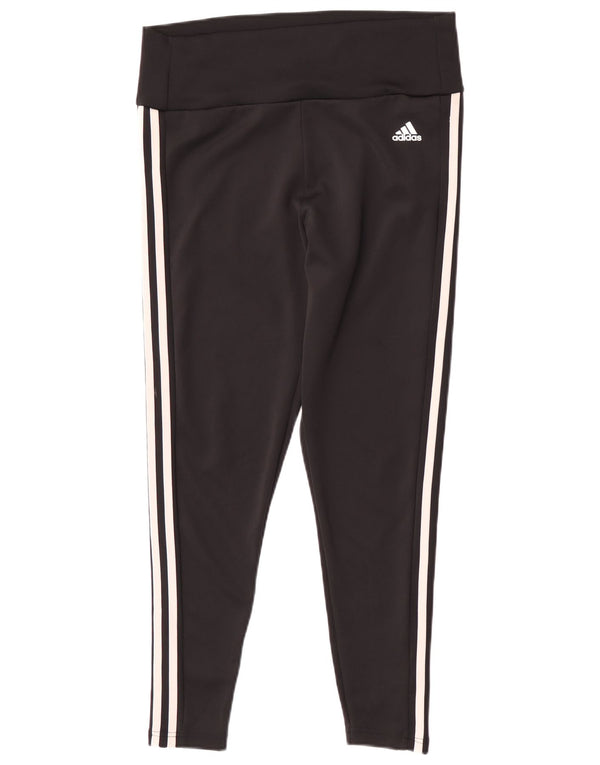 Adidas Mujer Aeroready Leggings UK 16/18 Grande Negro Poliéster