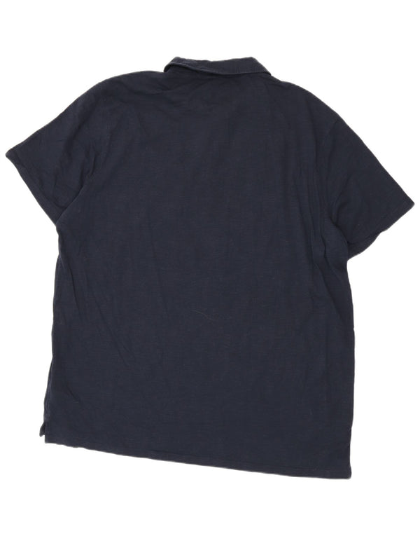Polo para hombre Mountain Warehouse 2XL Algodón moteado azul marino