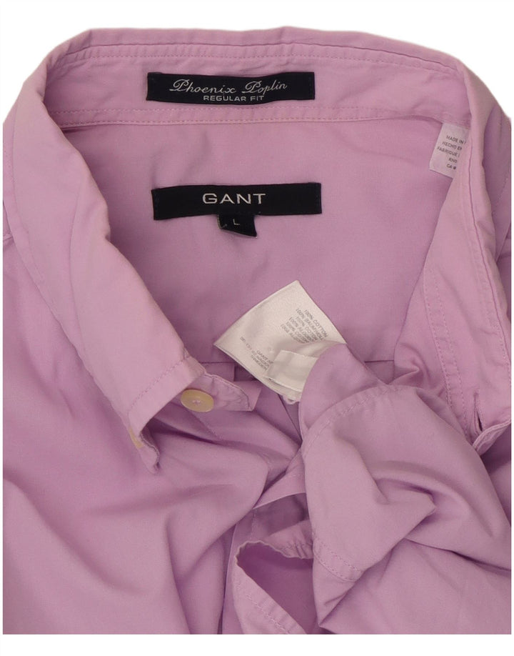 Gant Phoenix Regular Fit Camisa Grande De Algodón Púrpura Clásico Hombre