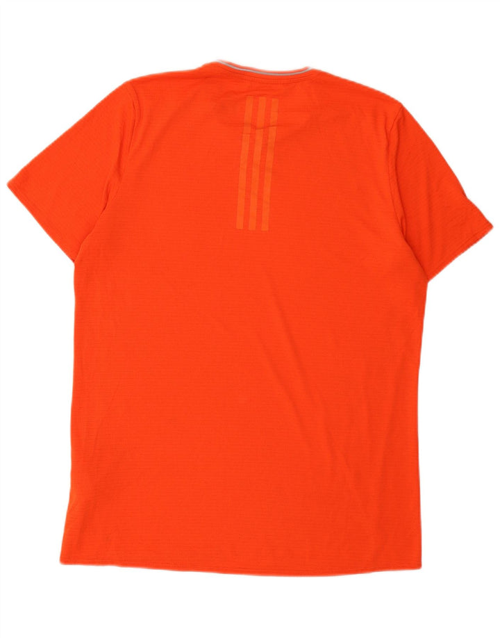 Adidas Hombre Climacool Camiseta Top Medio Naranja Poliéster