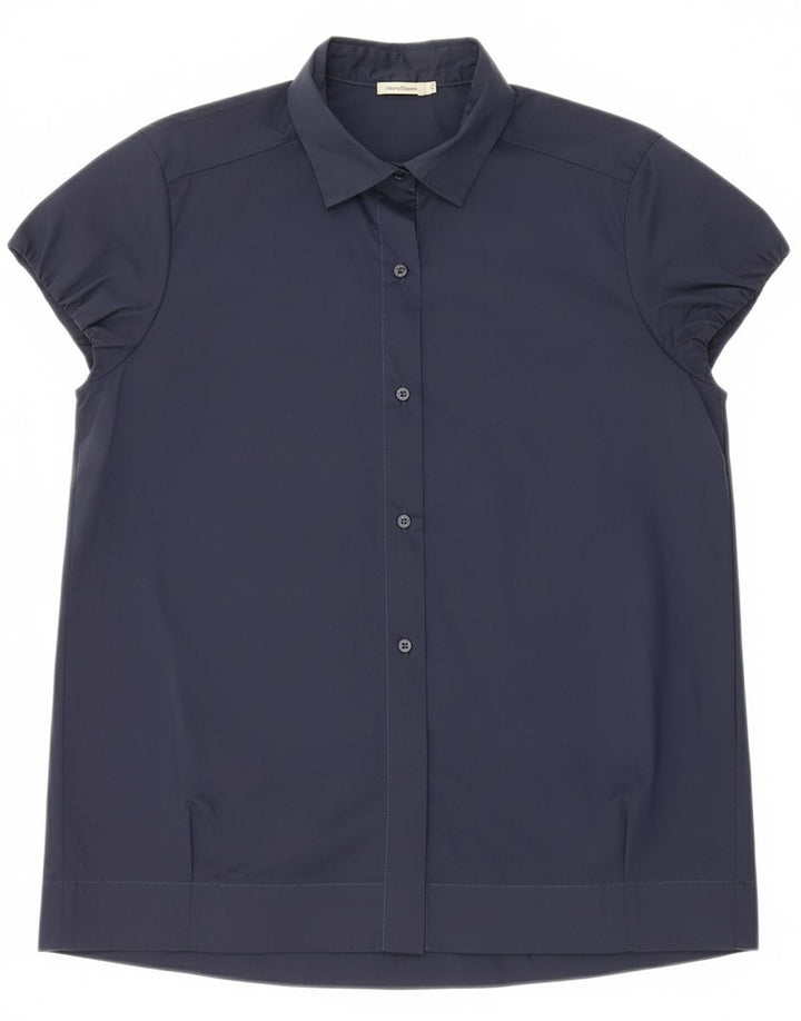 Henry s Blusa de manga corta para mujer IT 44 Azul marino mediano