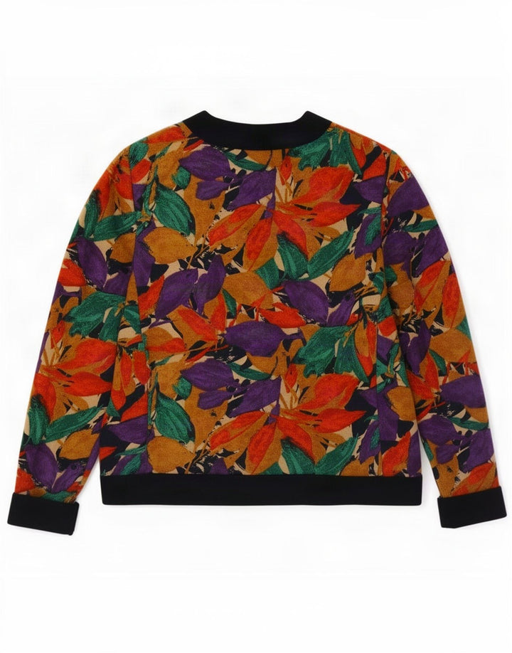 Devernois Paris Chaqueta Blazer para Mujer UK 14 Mediana Multicolor Floral