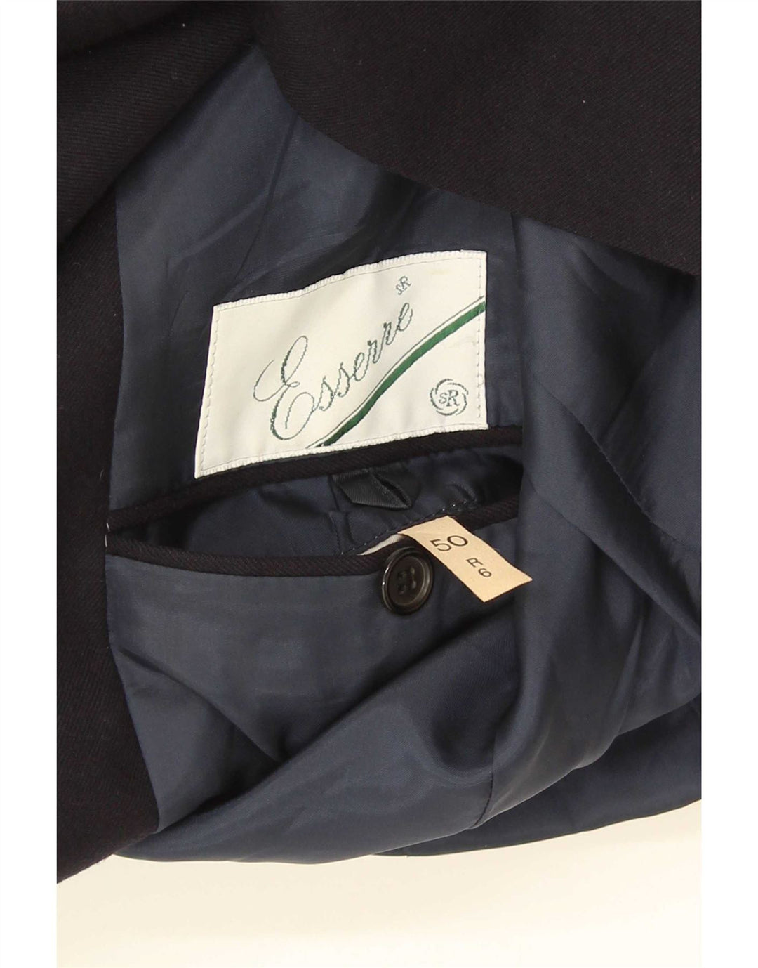 Essere Chaqueta tipo blazer con doble botonadura para hombre IT 50 Large Azul marino