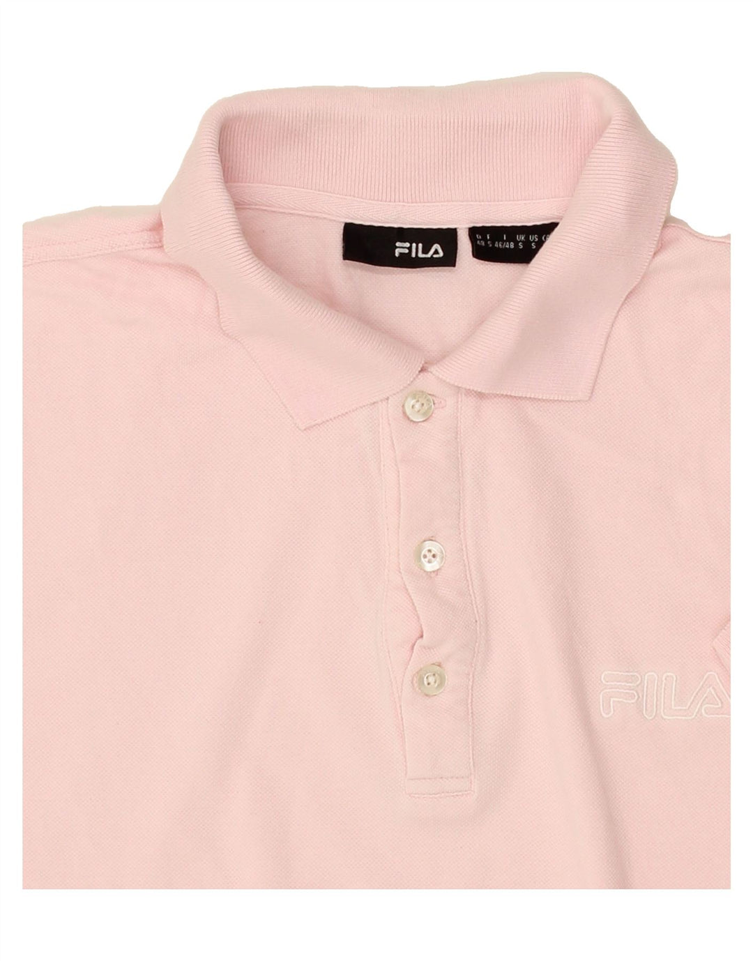 FILA Mens Polo Shirt Small Pink Cotton Vintage Fila and Second-Hand Fila from Messina Hembry 