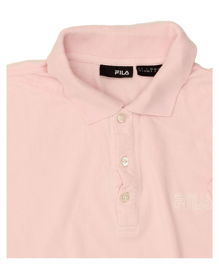 FILA Mens Polo Shirt Small Pink Cotton Vintage Fila and Second-Hand Fila from Messina Hembry 