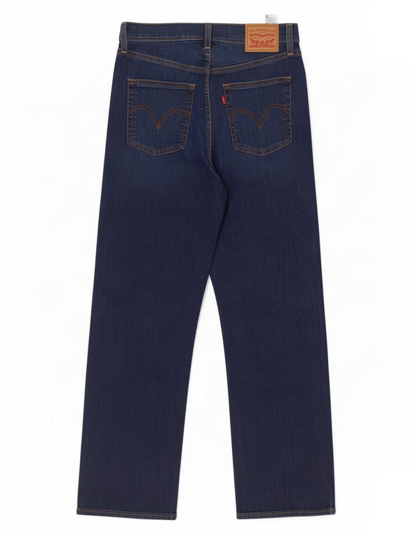 Levi's Vaqueros Rectos Ribcage Mujer W28 L27 Algodón Azul Marino