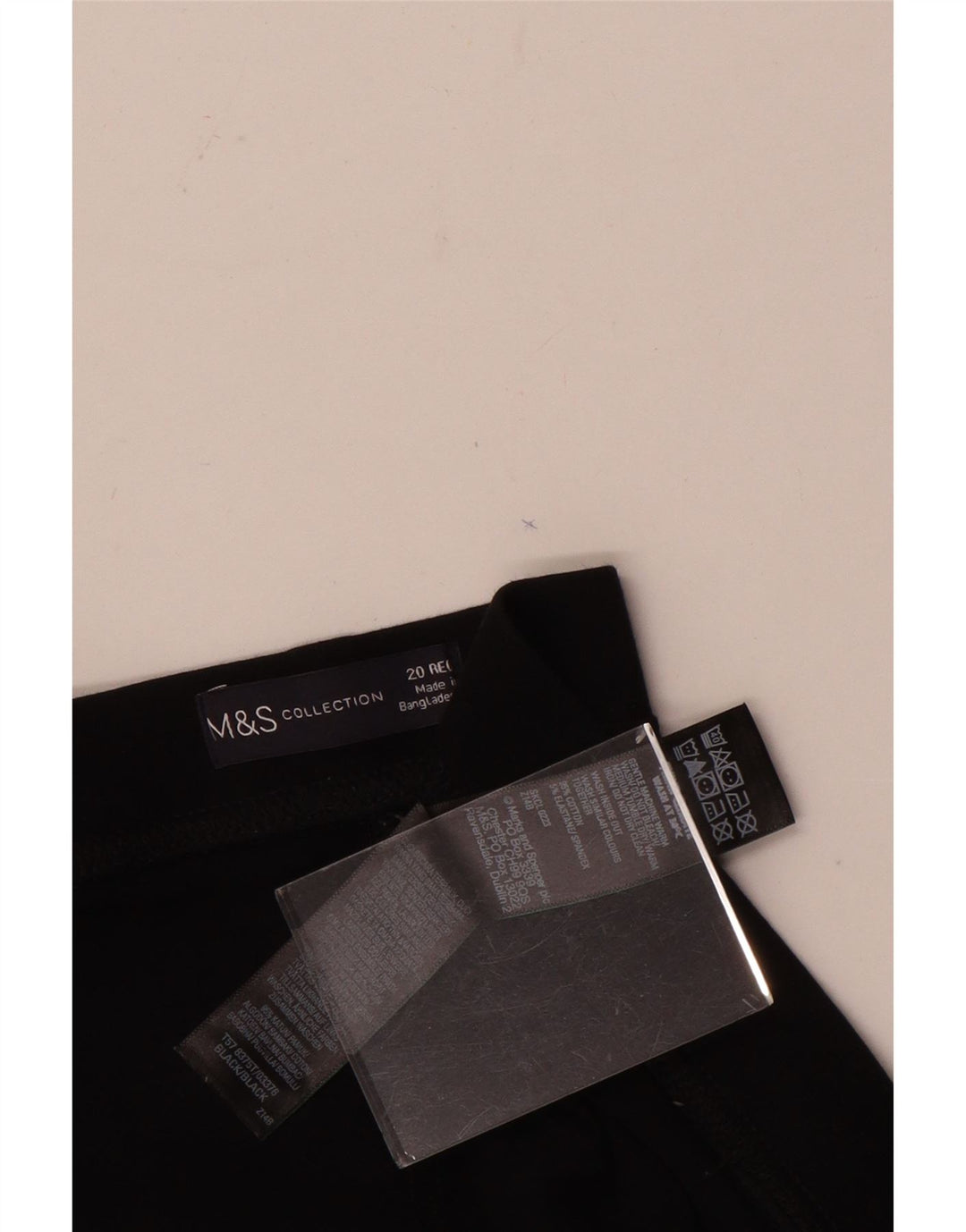 Marks & Spencer Leggings para mujer UK 20 2XL Algodón negro