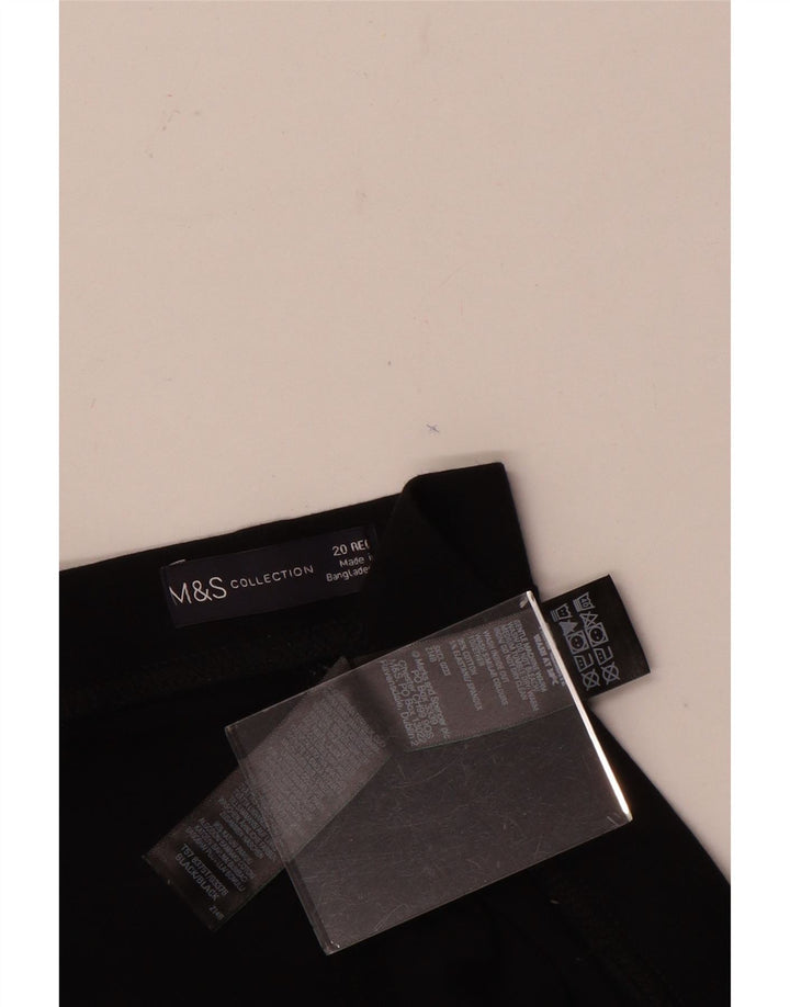 Marks & Spencer Leggings para mujer UK 20 2XL Algodón negro