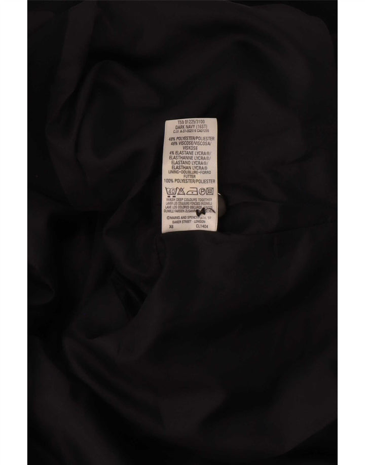 Marks & Spencer Chaqueta Blazer de 4 Botones St. Michael para Mujer UK 46 Grande Negro