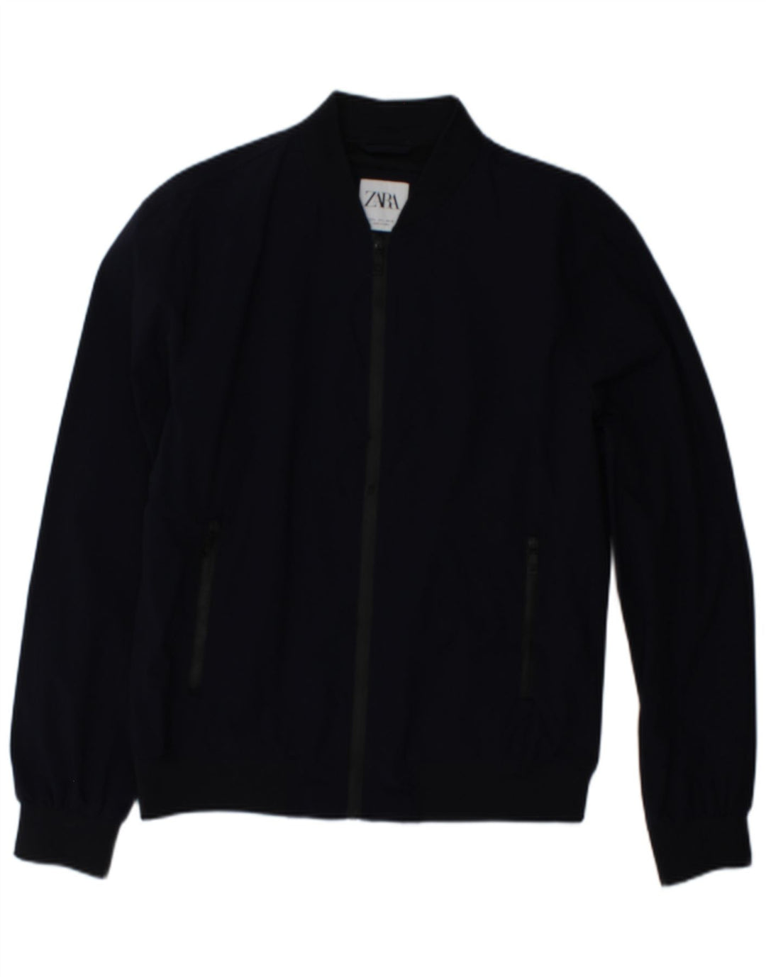 Zara Mens Bomber Jacket UK 40 Grande Azul Marino