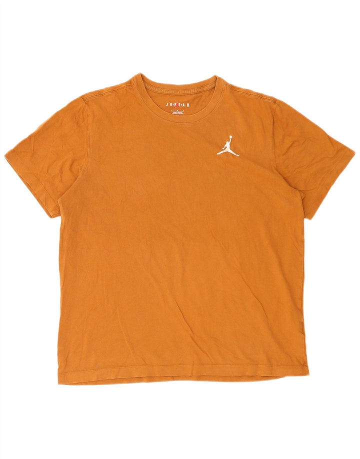 Jordan - Camiseta para hombre, talla grande, algodón marrón