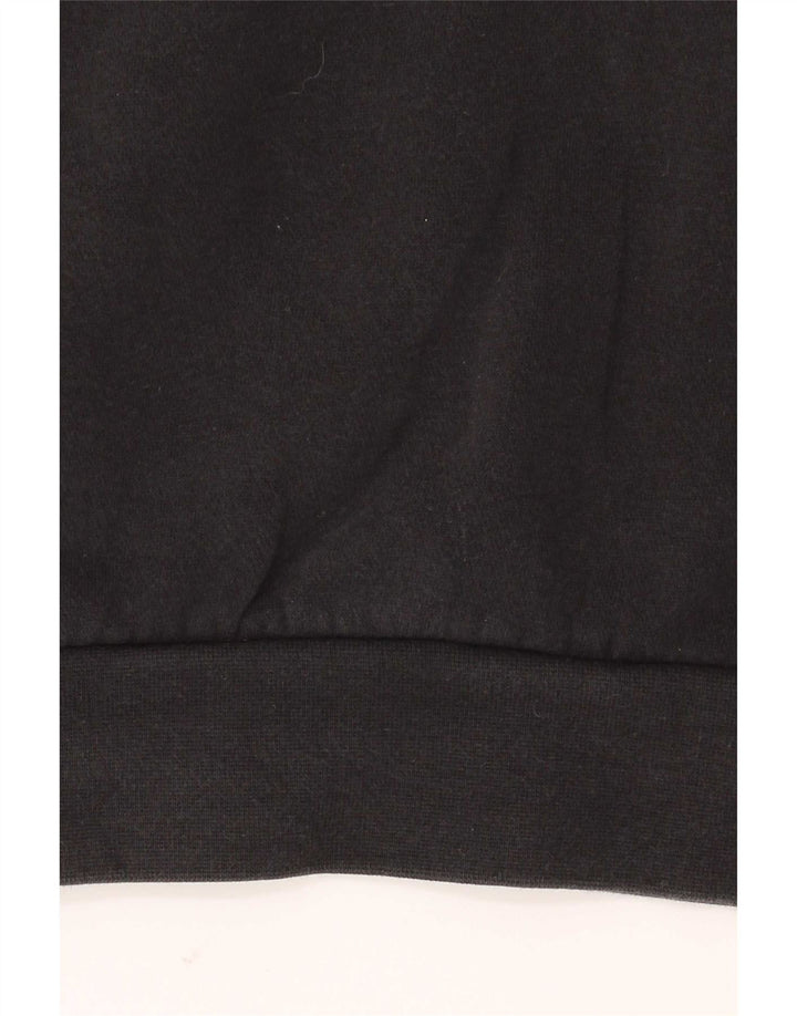 Adidas Hombre Sudadera Gráfica Jersey Pequeño Algodón Negro
