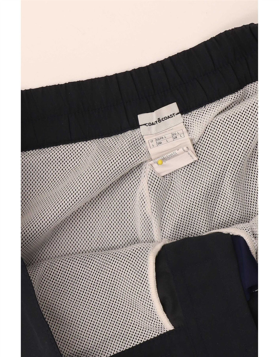 Bañador con estampado gráfico para hombre Coast, tamaño grande, poliéster azul marino