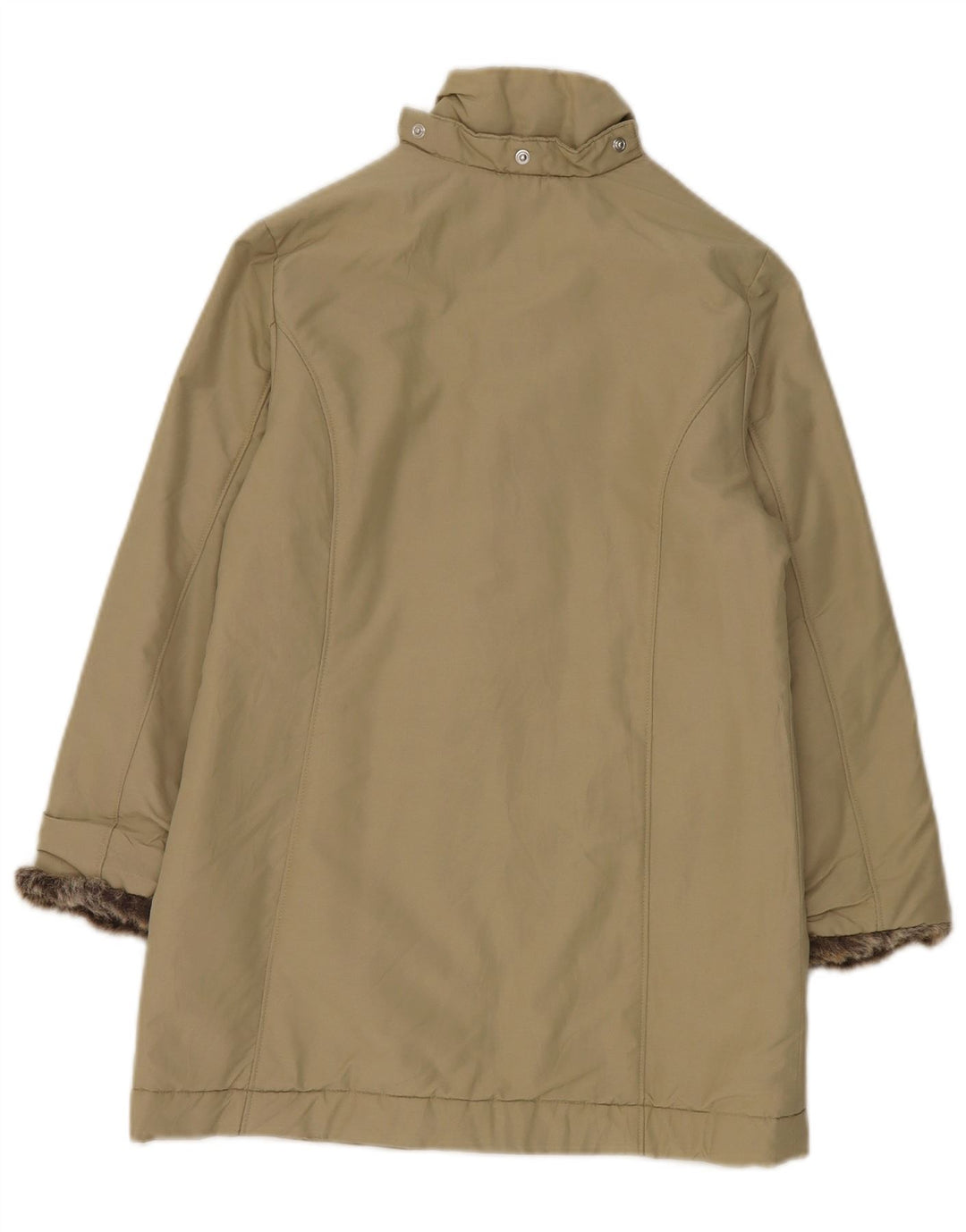 Invicta Chaqueta acolchada de manga 3/4 para mujer UK 8 Small Beige Cotton