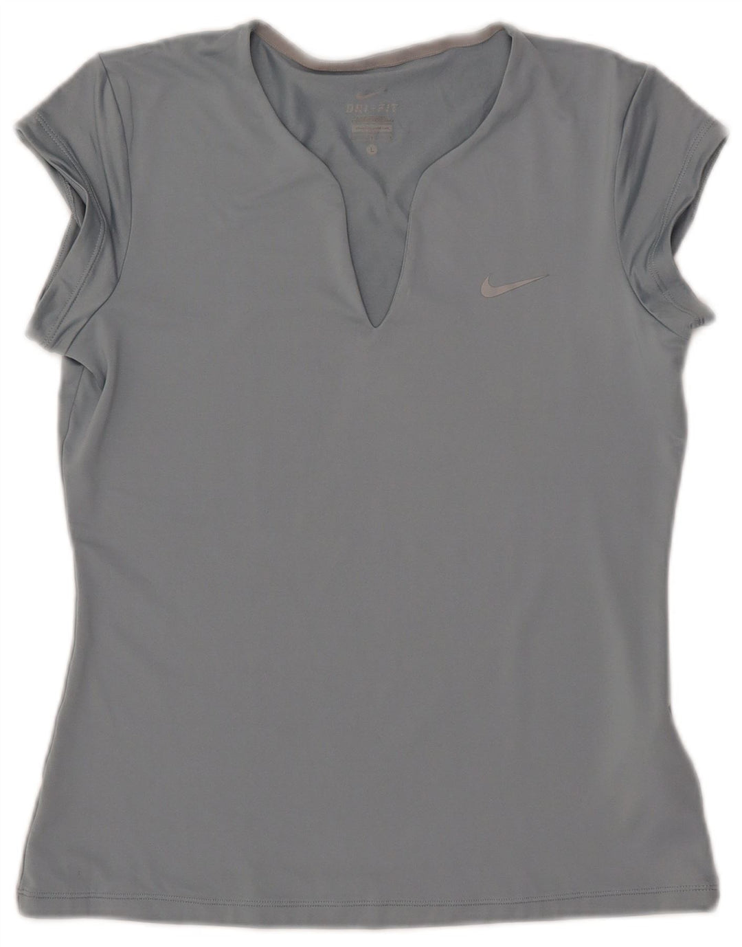 NIKE Camiseta Dri Fit para Mujer UK 40 Grande Poliéster Azul