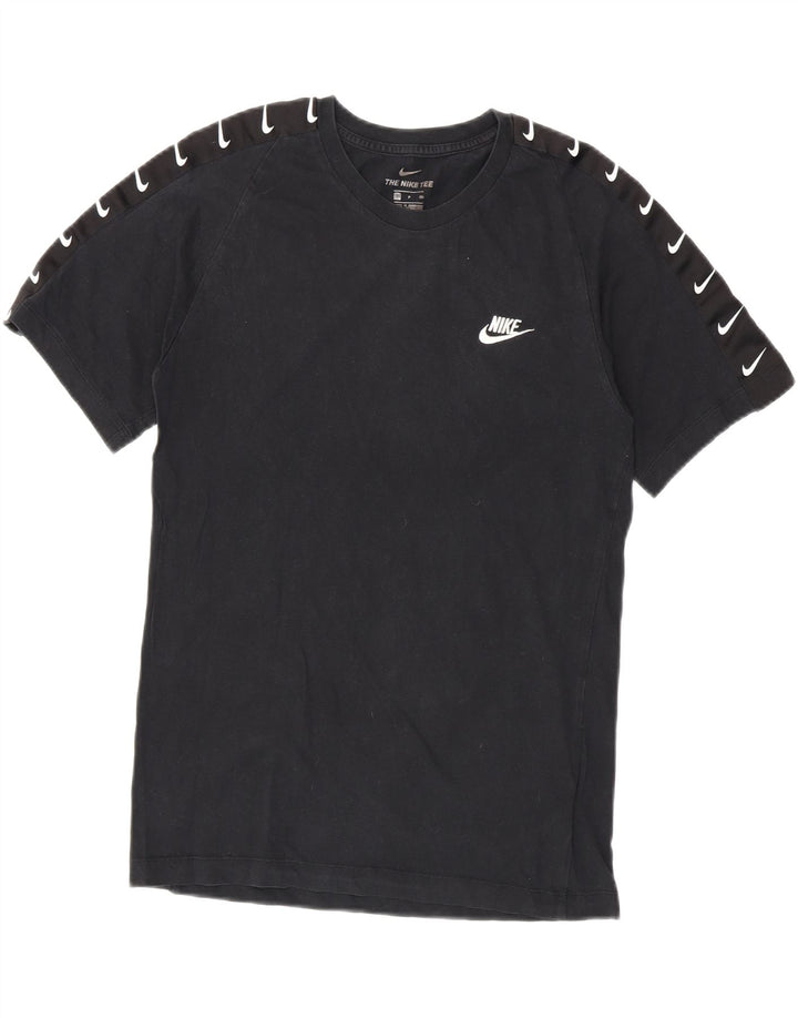 Nike - Camiseta gráfica para hombre, talla pequeña, algodón negro