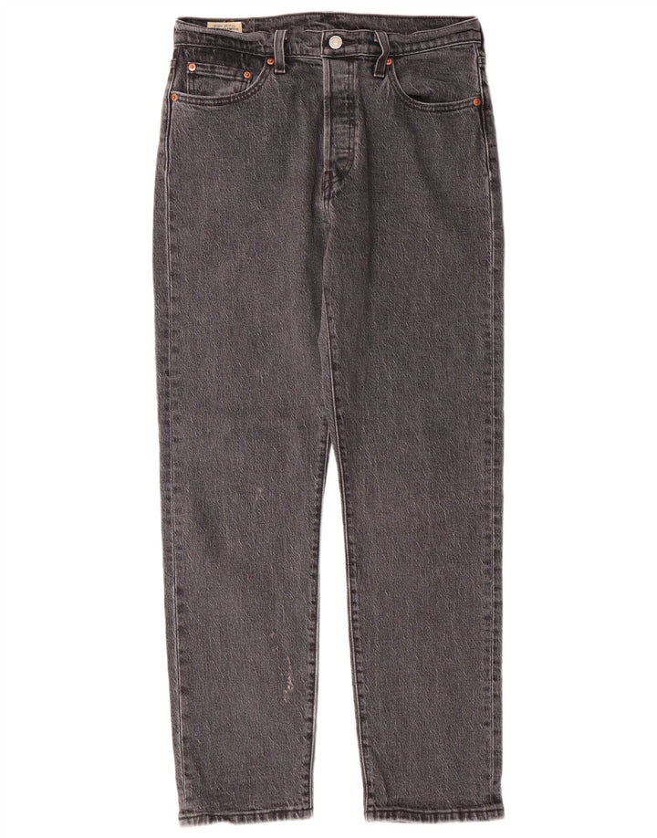 LEVI'S Jeans rectos 501 para hombre W29 L30 Algodón gris