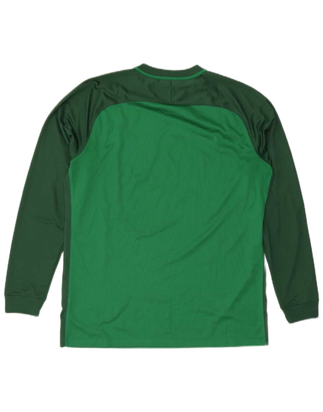 Camiseta Nike Dri Fit de manga larga para hombre, color verde, XL