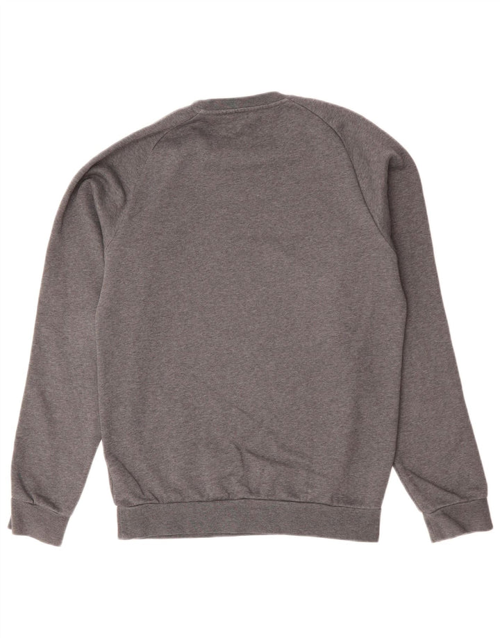 Adidas Hombre Sudadera Jumper Small Gris Algodón