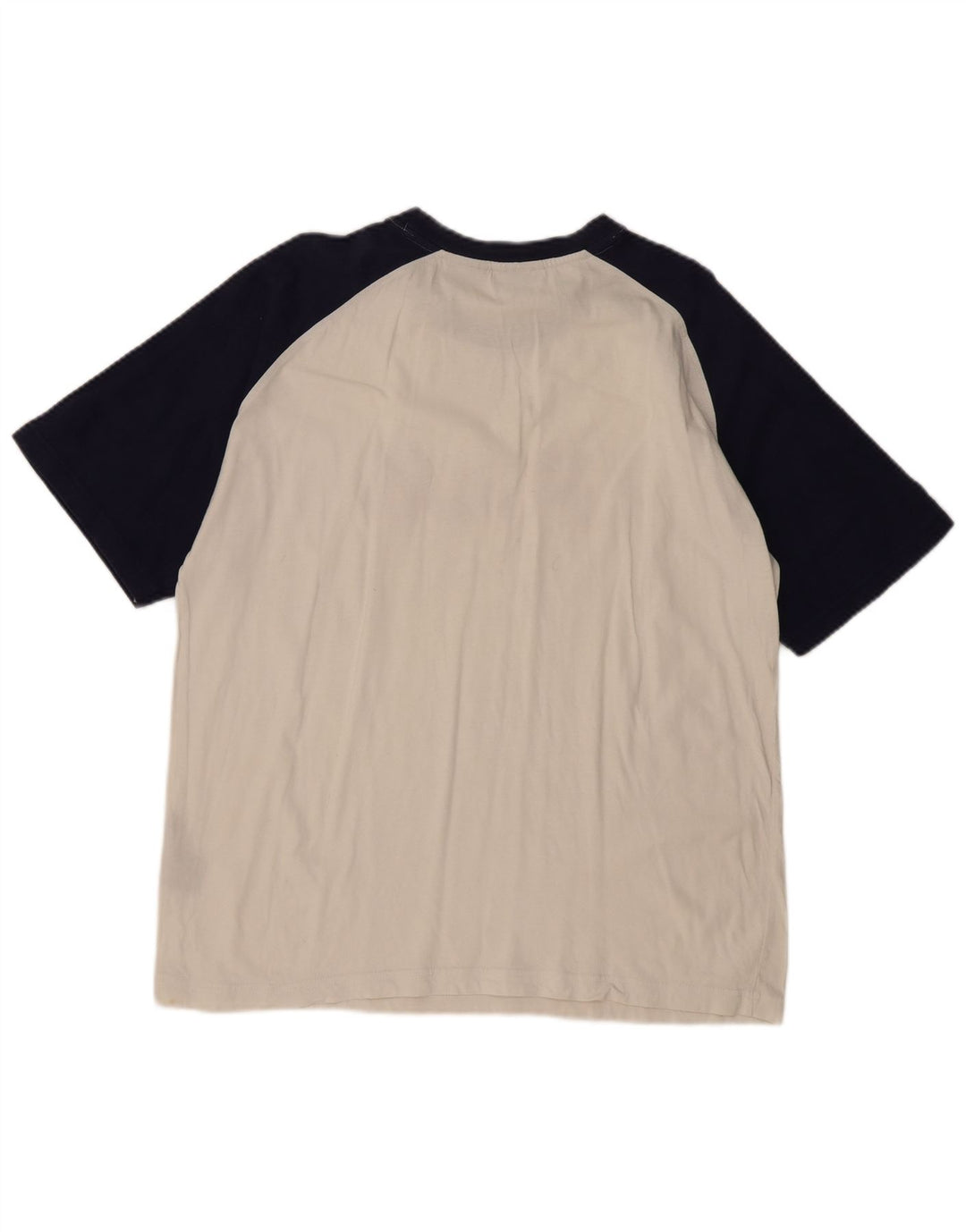 FILA Camiseta gráfica para hombre Top grande de algodón con bloques de color blanco