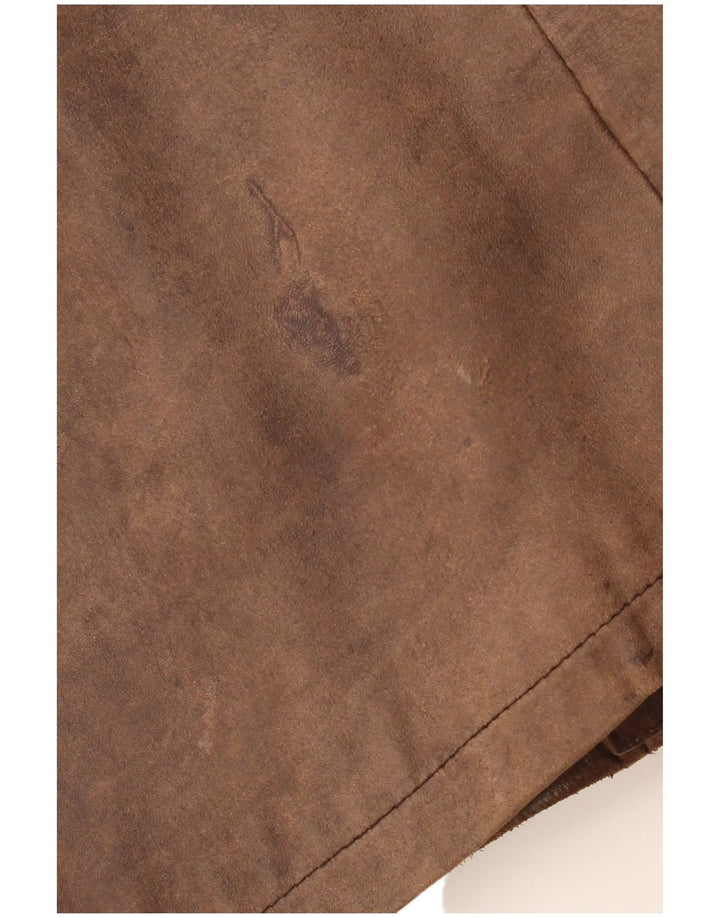 PIERCE ARROW Abrigo de cuero para hombre EU 54 2XL Marrón