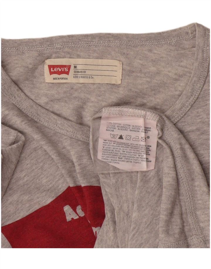 Levi's Camiseta gráfica de ajuste estándar para hombre Top de algodón gris medio