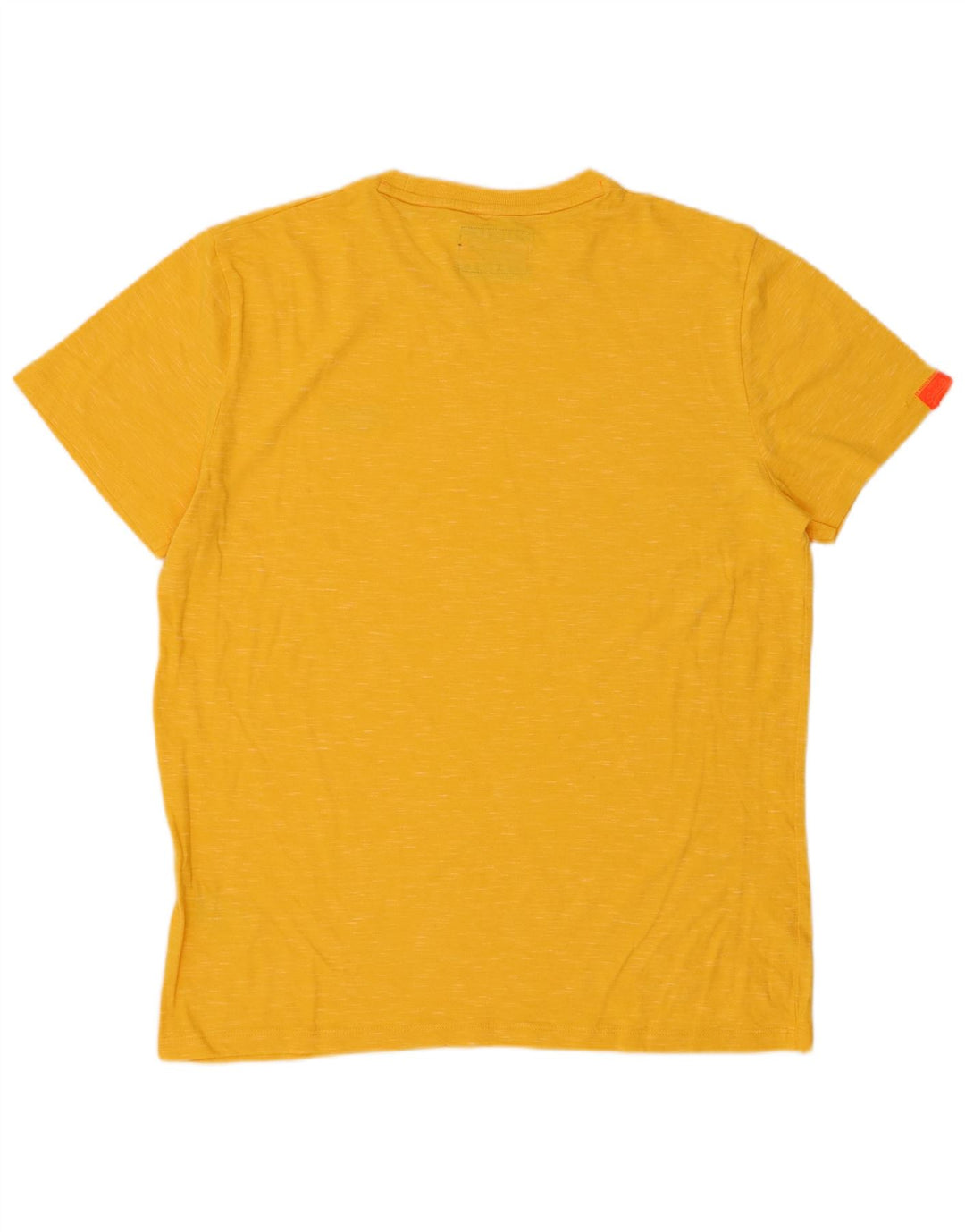 SUPERDRY Camiseta Hombre Top XL Algodón Moteado Amarillo