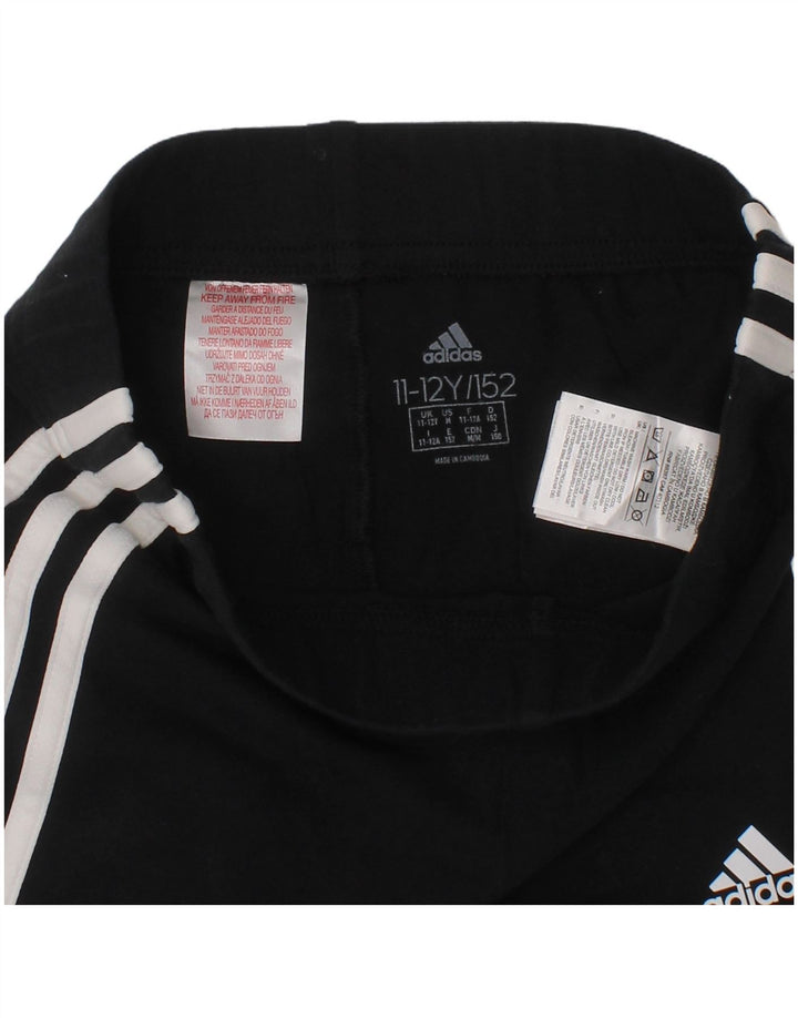 Adidas Pantalón Corto Deportivo Niña 11-12 Años Negro Algodón