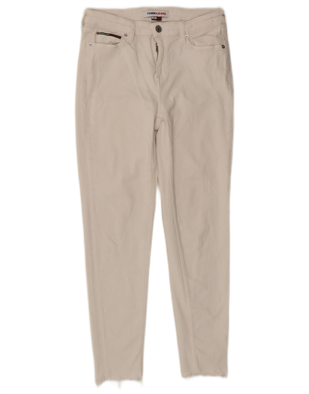 Vaqueros Tommy Hilfiger Mujer Cropped W28 L25 Algodón Blanco
