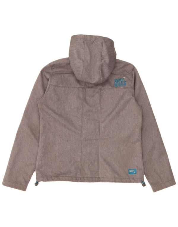 SUPERDRY Chaqueta cortavientos con capucha The Windtrekker para hombre UK 42 XL Gris