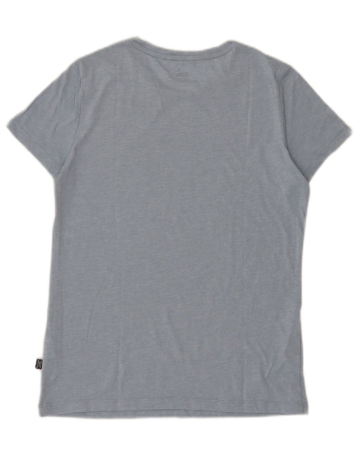 Puma Camiseta gráfica para mujer Top UK 10 Small Blue Moteado Poliéster