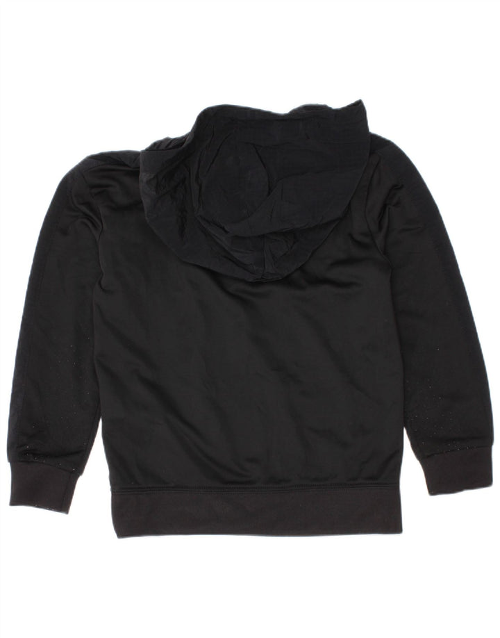 Jordan Sudadera con capucha y cuello con cremallera para niños 2-3 años Negro Poliéster