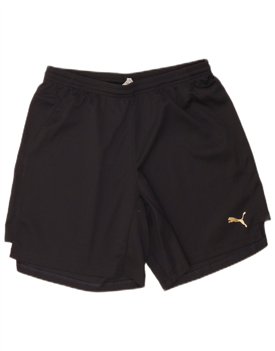 PUMA Womens Sport Shorts UK 16 Large Black Polyester