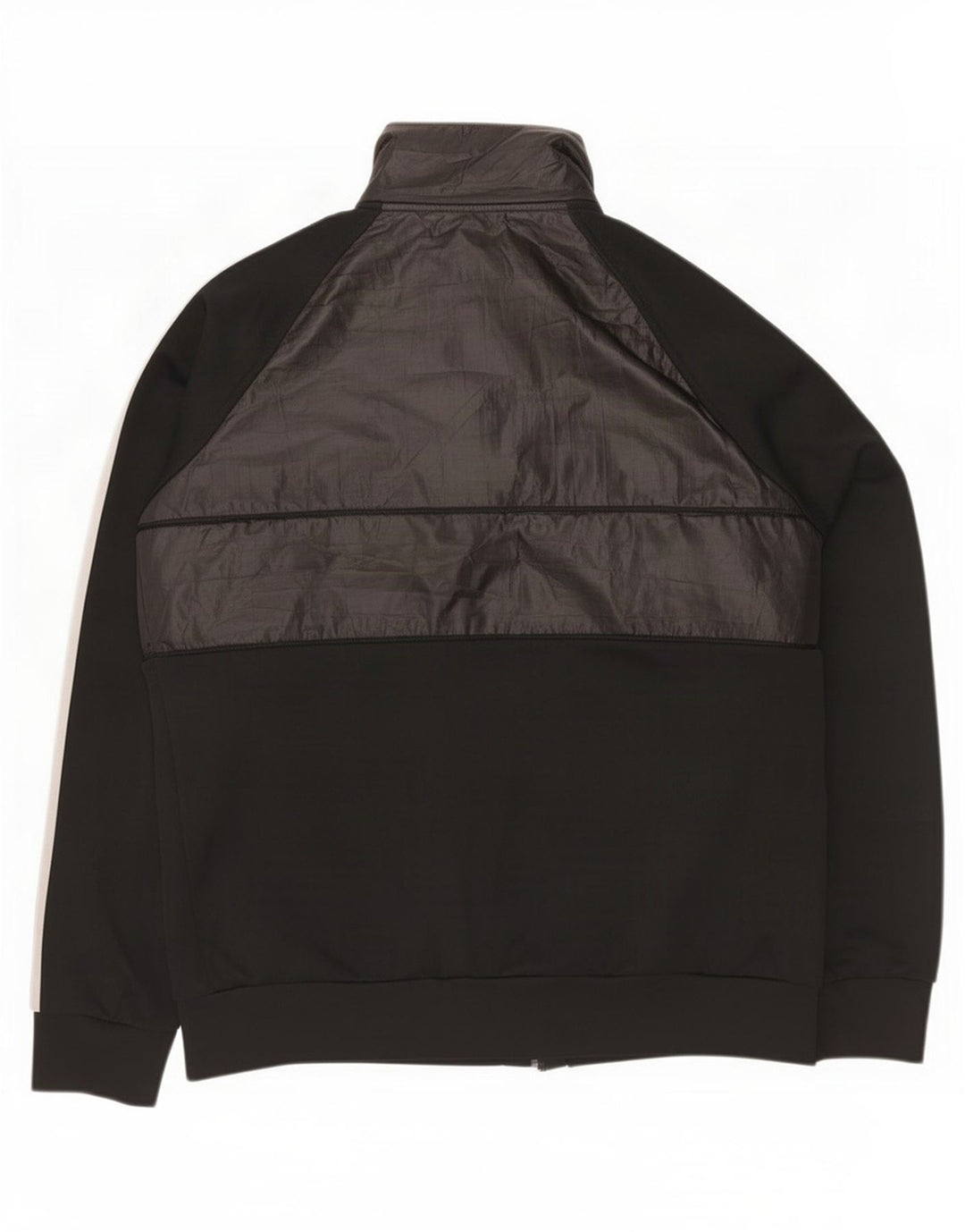 Adidas - Chaqueta de chándal para hombre, talla grande, poliéster negro