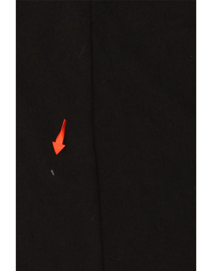 ZARA Mujer Vestido Camiseta Extragrande UK 44 Mediano Negro Poliéster