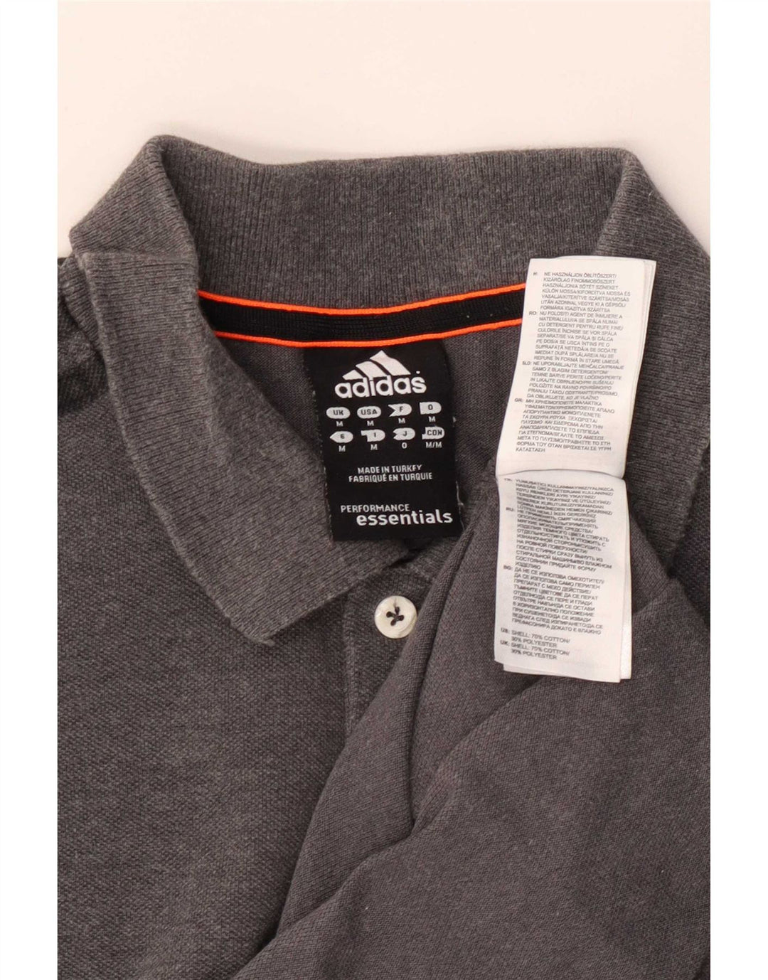 Adidas Polo Climalite para hombre de algodón gris medio