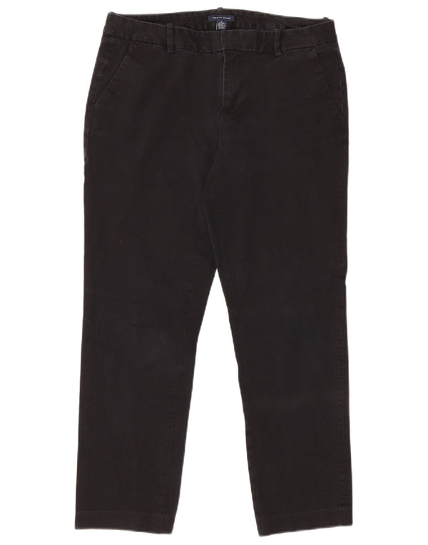 Tommy Hilfiger Pantalones chinos rectos para mujer US 10 Large W32 L26 Negro