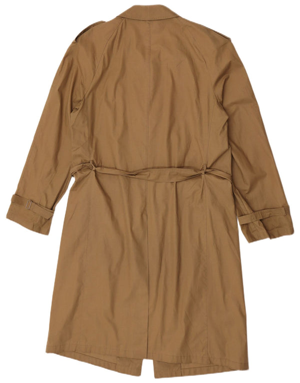 Vintage hombres gabardina EU 46 pequeño marrón